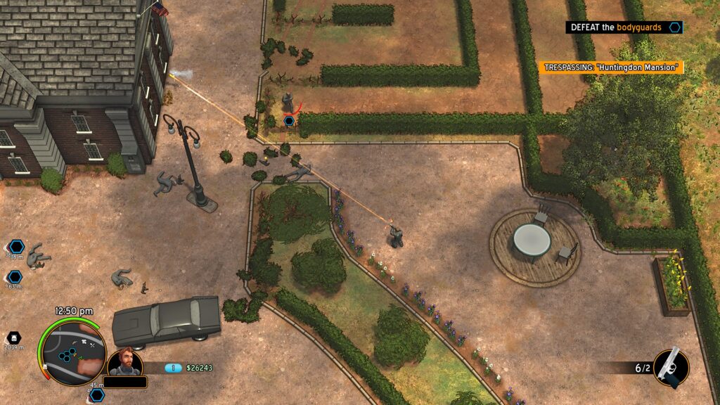 American Fugitive, shooting at the mansion