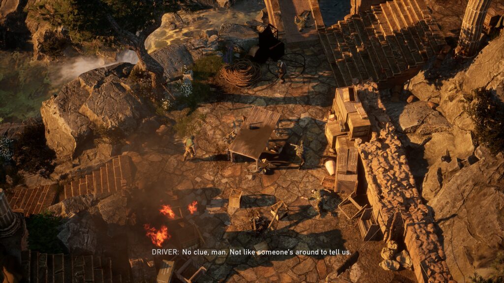 Commandos: Origins, cut scene, Shadows over Crete